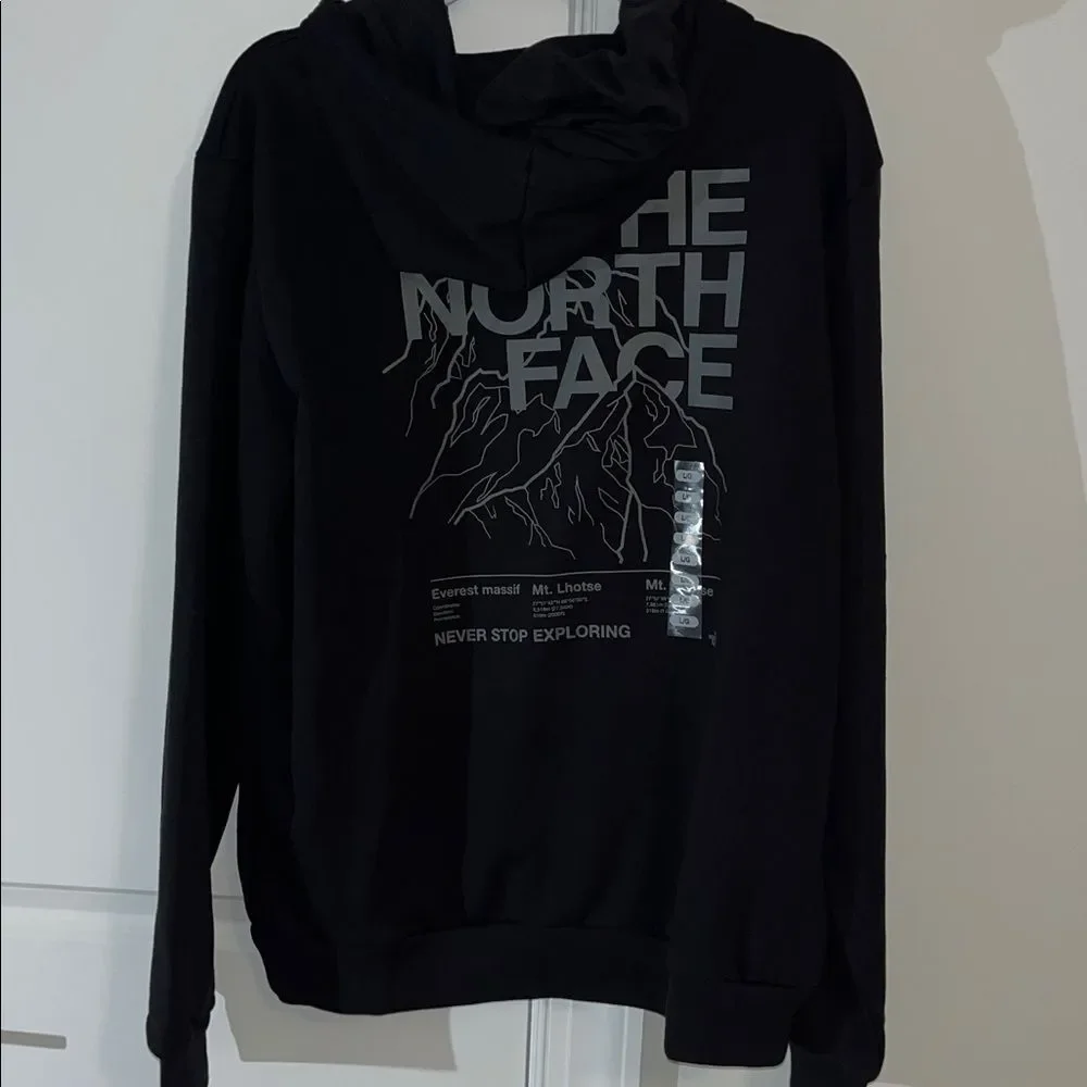 New $65 North Face Pullover Hoodie Hooded sweatshirt-3 Peaks Himalyans Mtn Top L